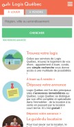 How logisquebec.com looks like on a mobile device such as an iPhone.
