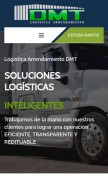 How logisticadmt.com looks like on a mobile device such as an iPhone.