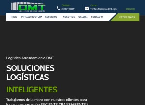 How logisticadmt.com looks like on a tablet such as an iPad.