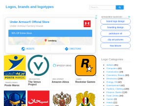 How logo-logos.com looks like on a tablet such as an iPad.