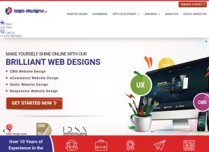 How logodesigns.us looks like on a tablet such as an iPad.