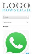 How logodownload.org looks like on a mobile device such as an iPhone.