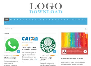 How logodownload.org looks like on a tablet such as an iPad.