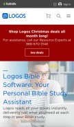 How logos.com looks like on a mobile device such as an iPhone.