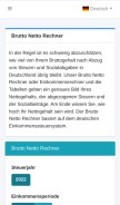 How lohntastik.de looks like on a mobile device such as an iPhone.