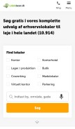 How lokalebasen.dk looks like on a mobile device such as an iPhone.
