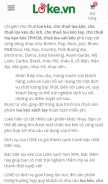 How loke.vn looks like on a mobile device such as an iPhone.