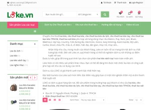 How loke.vn looks like on a tablet such as an iPad.