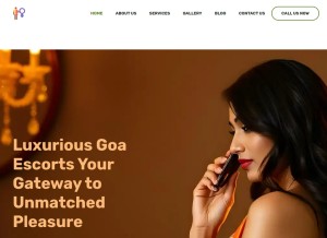 How londonescortsgroup.com looks like on a tablet such as an iPad.