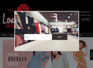 How londonpoppy.online looks like on a tablet such as an iPad.