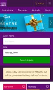 How londontheatredirect.com looks like on a mobile device such as an iPhone.