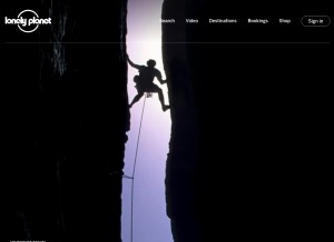 How lonelyplanet.com looks like on a tablet such as an iPad.