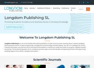 How longdom.org looks like on a tablet such as an iPad.