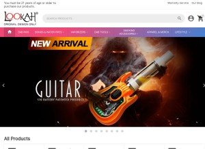 How lookah.com looks like on a tablet such as an iPad.