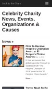 How looktothestars.org looks like on a mobile device such as an iPhone.