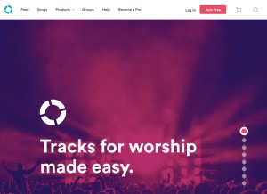 How loopcommunity.com looks like on a tablet such as an iPad.