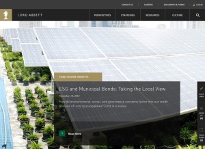 How lordabbett.com looks like on a tablet such as an iPad.