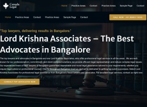 How lordkrishnaassociates.in looks like on a tablet such as an iPad.