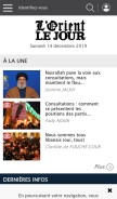 How lorientlejour.com looks like on a mobile device such as an iPhone.