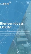 How lorini.net looks like on a mobile device such as an iPhone.