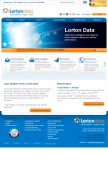 How lortondata.com looks like on a mobile device such as an iPhone.