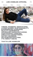 How losangelesapparel.net looks like on a mobile device such as an iPhone.