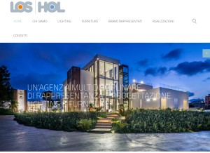 How losproject.it looks like on a tablet such as an iPad.