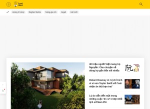 How lostbird.vn looks like on a tablet such as an iPad.