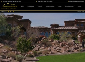 How lostdutchmanrealty.com looks like on a tablet such as an iPad.