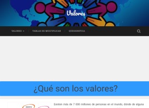 How losvalores.info looks like on a tablet such as an iPad.