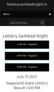 How lotterysambadnight.in looks like on a mobile device such as an iPhone.