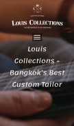 How louiscollectionsbangkok.com looks like on a mobile device such as an iPhone.