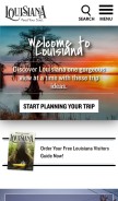 How louisianatravel.com looks like on a mobile device such as an iPhone.