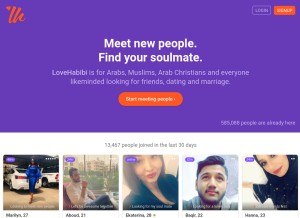 How lovehabibi.com looks like on a tablet such as an iPad.