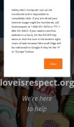 How loveisrespect.org looks like on a mobile device such as an iPhone.