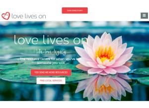 How loveliveson.com looks like on a tablet such as an iPad.