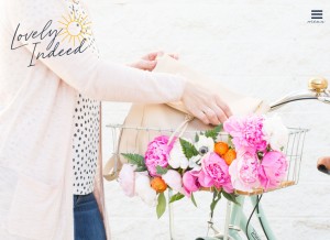 How lovelyindeed.com looks like on a tablet such as an iPad.