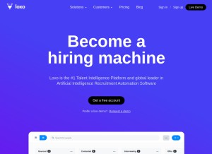 How loxo.co looks like on a tablet such as an iPad.