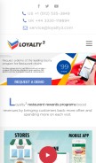 How loyalty3.com looks like on a mobile device such as an iPhone.