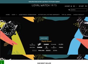 How loyalwatch.com looks like on a tablet such as an iPad.