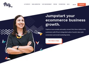 How lpage.co looks like on a tablet such as an iPad.