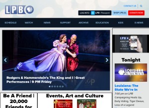 How lpb.org looks like on a tablet such as an iPad.