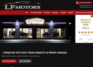 How lpmotors.it looks like on a tablet such as an iPad.