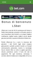 How lsbetbonus.com looks like on a mobile device such as an iPhone.