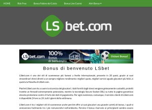 How lsbetbonus.com looks like on a tablet such as an iPad.