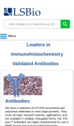 How lsbio.com looks like on a mobile device such as an iPhone.