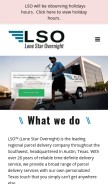 How lso.com looks like on a mobile device such as an iPhone.