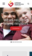 How lssmn.org looks like on a mobile device such as an iPhone.