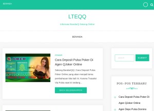 How lteqq.com looks like on a tablet such as an iPad.