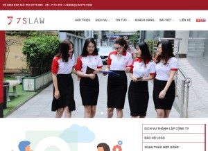 How luat7s.com looks like on a tablet such as an iPad.